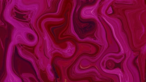 Vibrant Abstract Fluid Magenta Red Paint Flowing Motion Background