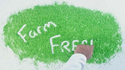 Grüne Schreibfarm Fresh