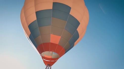 Hot Air Balloon Against Blue Sky