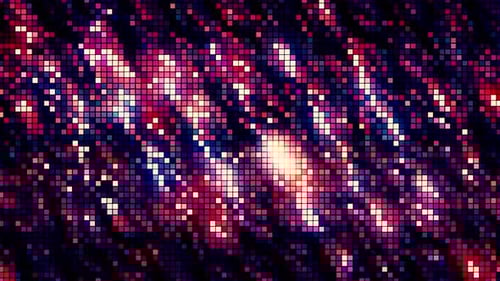 Motif rétro avec des taches de mosaïque colorées