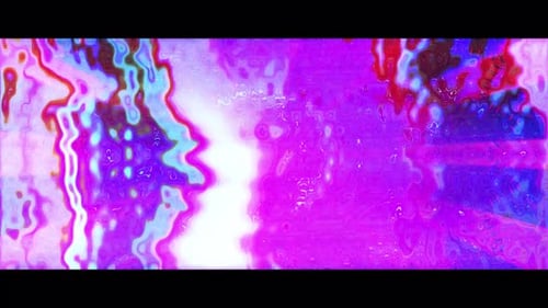 Vibrant Glitch Liquid Color Loop Background