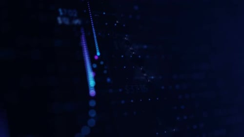 Abstract Digital Data Stream Corporate Background Animation