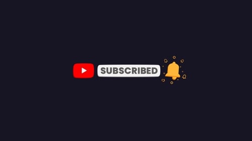 Animated YouTube Subscribe Button and Notification Bell