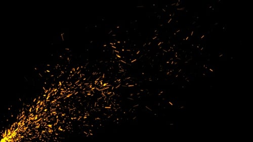 Animated Fire Sparks Overlay Effect