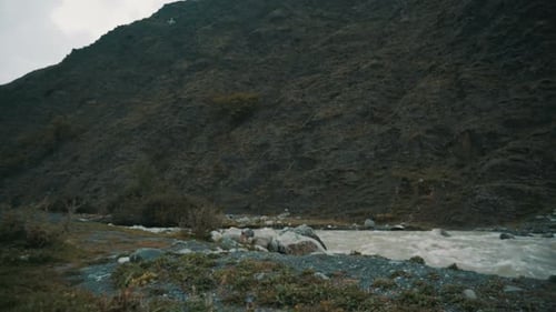 Flowing Mountain River