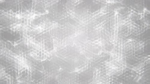 White Calm Abstract Waves and Particles