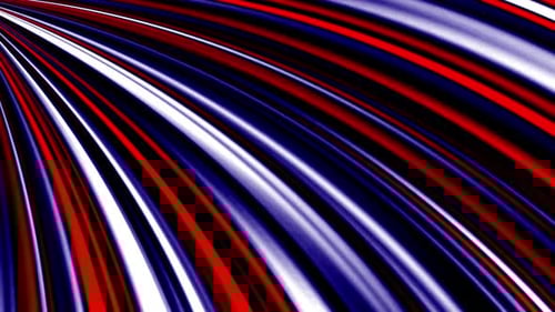 Abstract Red White Blue Fluid Speed Lines Loop Background