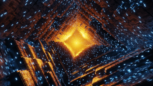 Abstract Sci-fi City VJ Loop