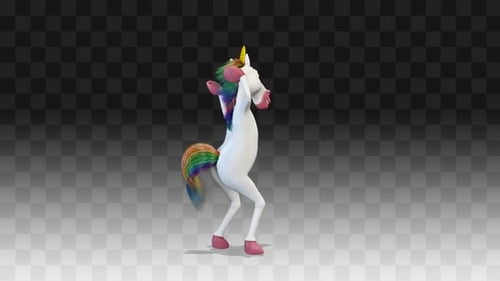 Unicorn Horse Long And Funny Dance