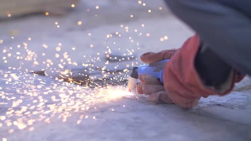 Air plasma cutting of metal, welding, welder