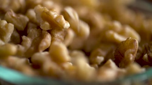 Close Up of Walnuts in a Bowl
