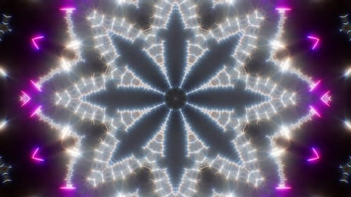 Neon Kaleidoscope VJ Lights Loop 4K 08