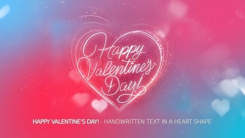Hand-Drawn Sparkling Heart Animation for Valentine's Day