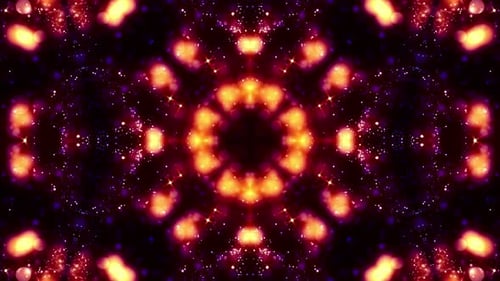 Shimmering Bokeh Lights Kaleidoscope Celebration Background