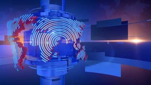 Broadcast Background World Map