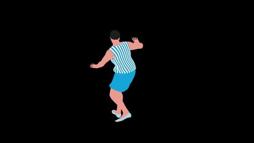 2D Fat Women Samba Dancing