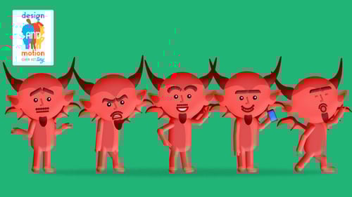Halloween Devil Character Animation Pack with Diverse Action Loops