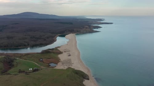 Video with beautiful wild beach