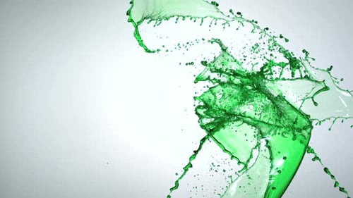 Green water spalsh, Slow Motions