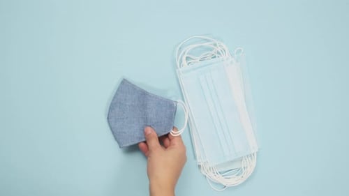Masks For Medical Protection Flat Lay