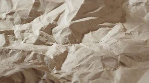 Crumpled Craft Paper Closeup