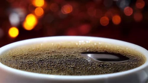 Close Up of Coffee in a Mug