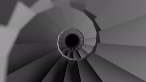 Spiral staircase made of concrete