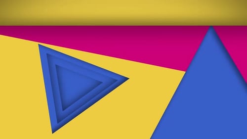 Abstract Geometric Triangles Rotating Motion Background
