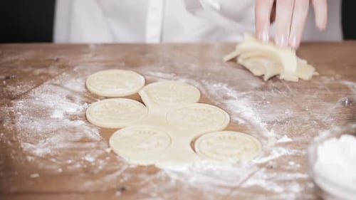 Baking Christmas sugar cookies for Santa.