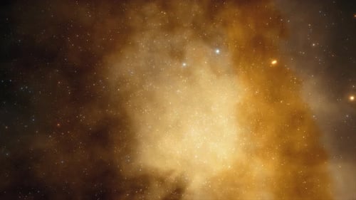 Abstract Brown and Yellow Space Nebula Background