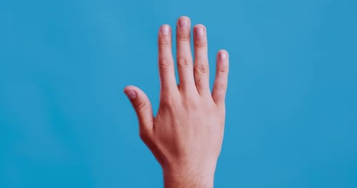 Male Hand Pulsating with Red, Carpal Tunnel Syndrome