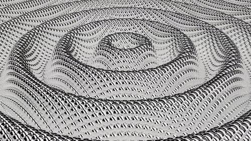 Silver Metal Wave Digital Wallpaper Fluid Motion Art Able to Loop Seamless