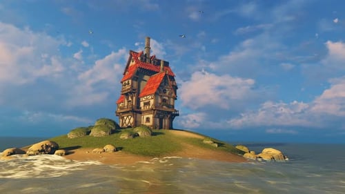Casa en una isla pequeña