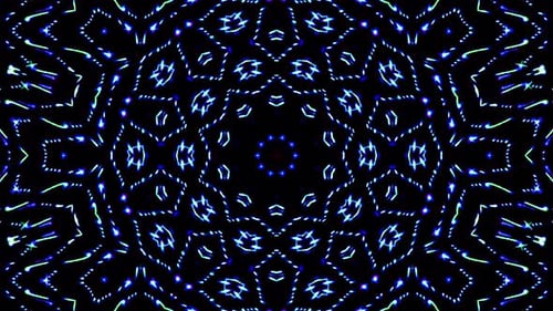 Beautiful abstract kaleidoscope that shines, a radiant light that regulates the subtle movements