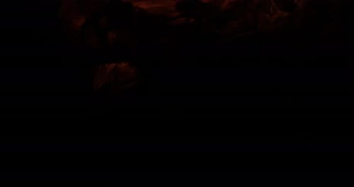 Abstract Fire and Smoke Billowing Upward