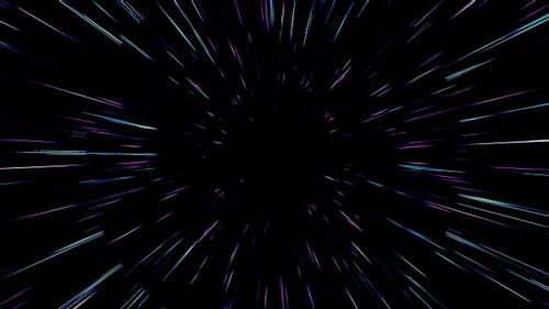 Schnelle Neonlinienpartikelschleife 4K