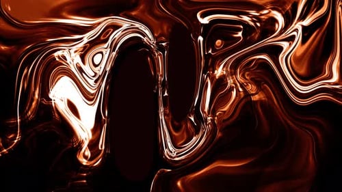 Molten Gold Liquid Abstract Flowing Motion Background