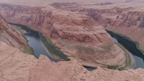 Aerial view of the Horseshoe Bend in Arizona