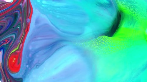 Colorful Inks Mixing in Abstract Background