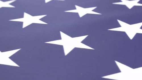 National flag of United States slow dolly sliding 4K 3840X2160 UHD footage - Dolly sliding over USA