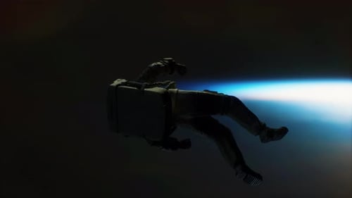 Astronauta no espaço sideral: elementos desta imagem fornecidos pela NASA