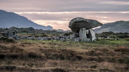 The Kilclooney Dolmen Between Ardara and Portnoo in County Donegal Ireland