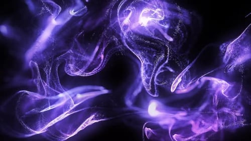 Purple Particles Background Loop