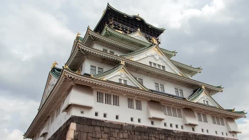 Osaka Close Samurai Castle Golden Palace on Day