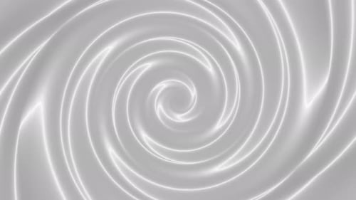 Abstract White Color Neon Twirl Motion Animated Background