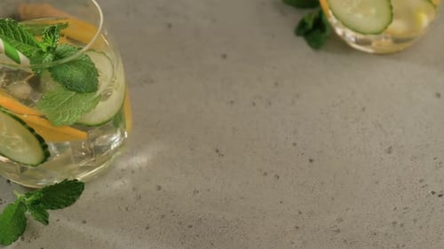 Refreshing Cucumber and Lemon Infused Water