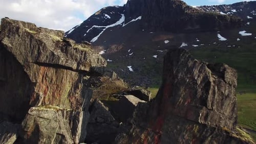 Flying Through Rock Formation