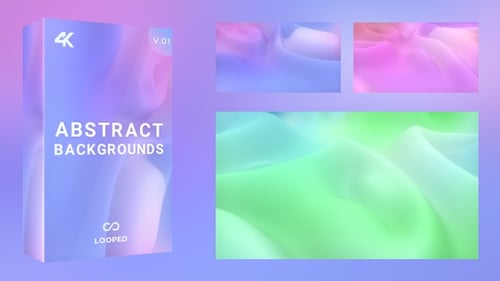 Soft Flowing Abstract Wavy Gradient Backgrounds Animation