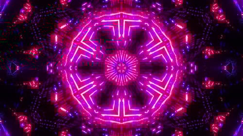 Red Blue Neon Motion Background Vj Loop