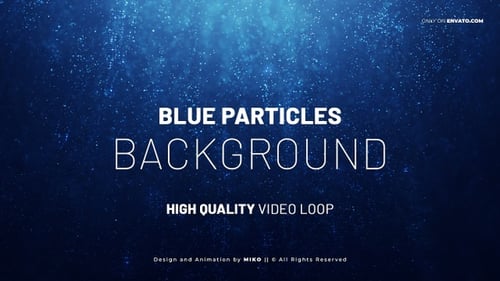 Blue Particles Background